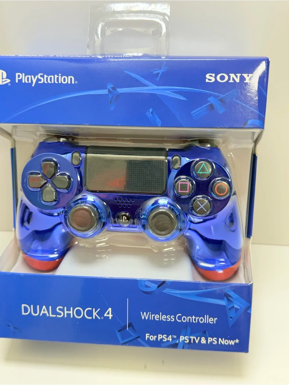 Sony DualShock 4 Wireless Controller - Metallic Blue with Red Accents